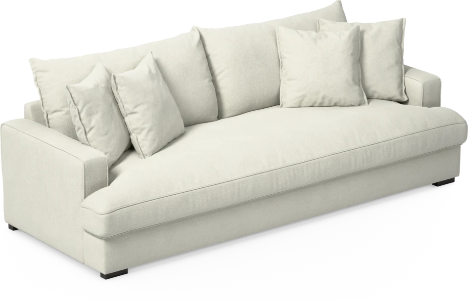 Mila - 4-sits soffa, hel dyna - Vit