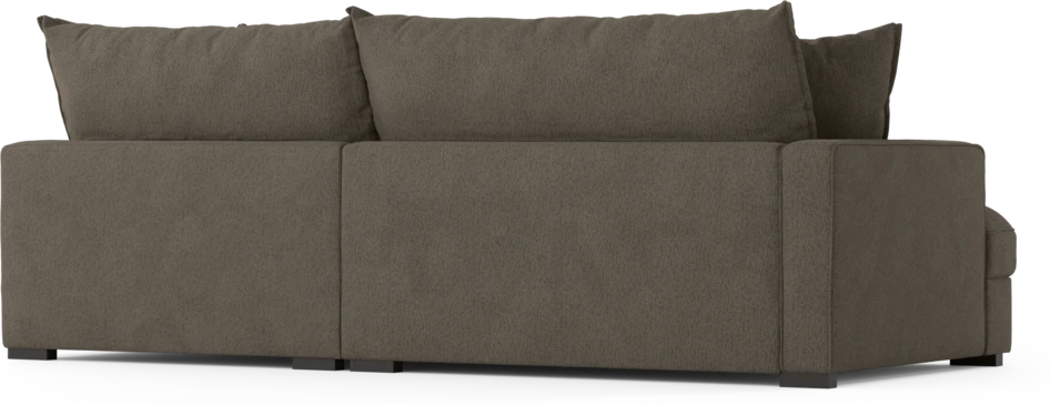 Rossi - 2-sits soffa med divan höger - Brun