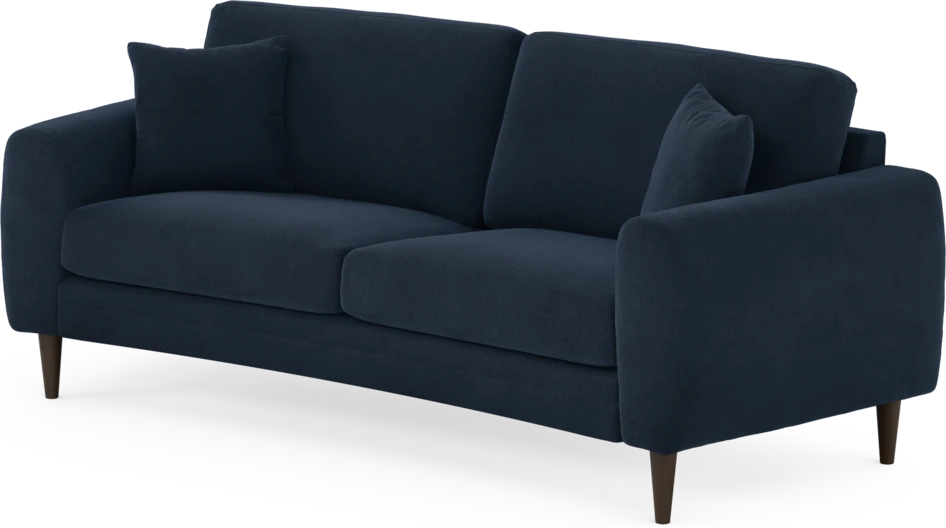Eden - 2,5-sits soffa svängd - Blå