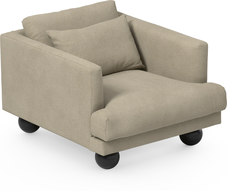 Harper - Fåtölj, 75 cm - Beige