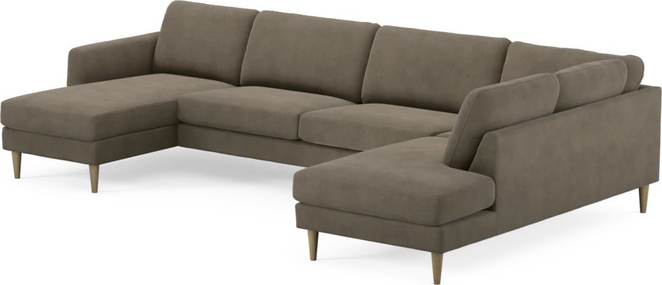 Bridge - 3-sits soffa med schäslong vänster och divan höger - Beige