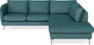 Madison - 2-sits soffa med divan höger - Turkos