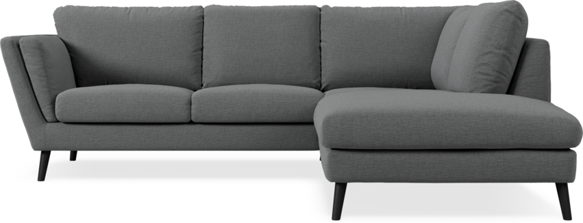 Madison - 2-sits soffa med divan höger - Grå