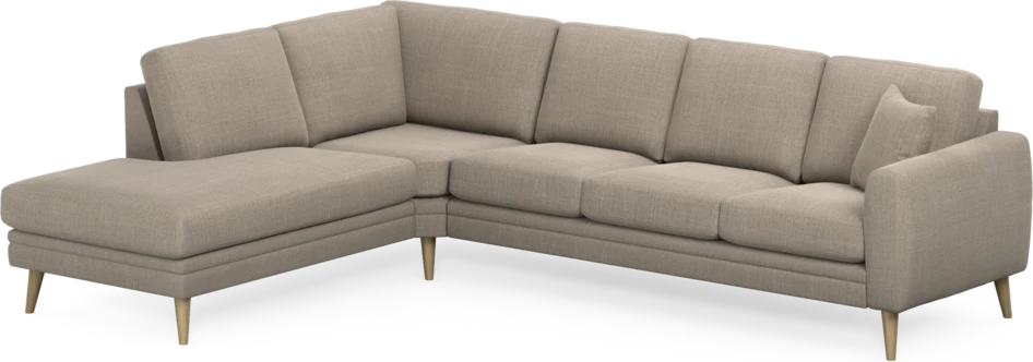 Eden - 3-sits soffa med divan - Beige