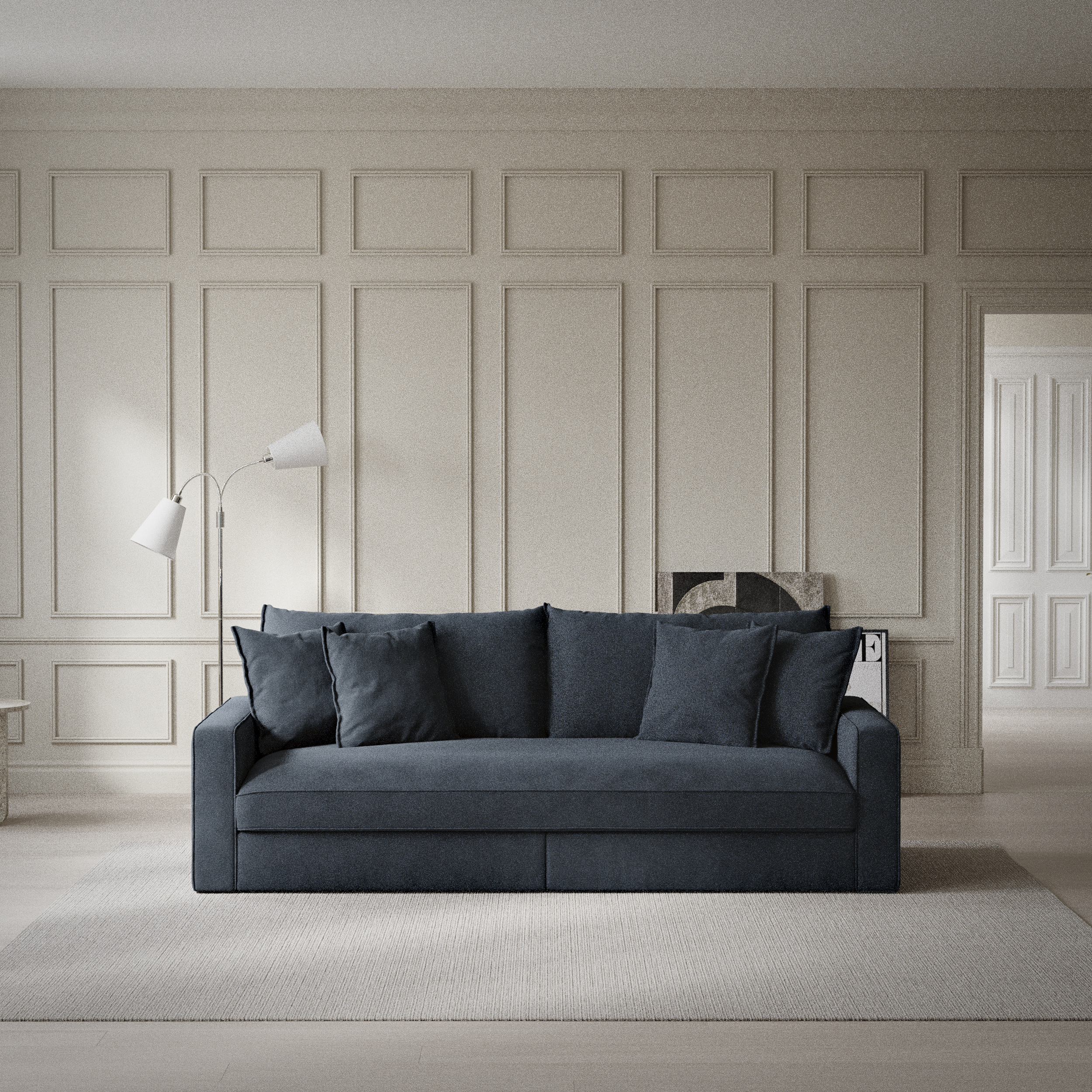 Rossi - 3-sits soffa, hel dyna - inspiration