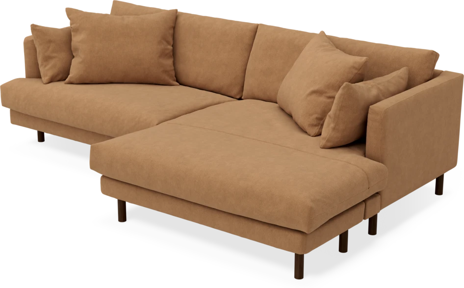 Harper - 4-sits med schäslong XL höger - Gul