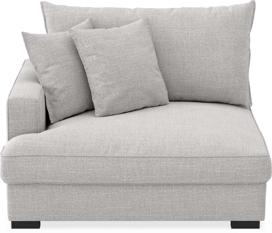 Rossi - 1,5-sits med armstöd vänster - Grå