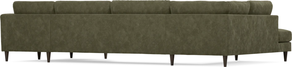 Bridge - 3-sits soffa med divan vänster och schäslong höger - Grön