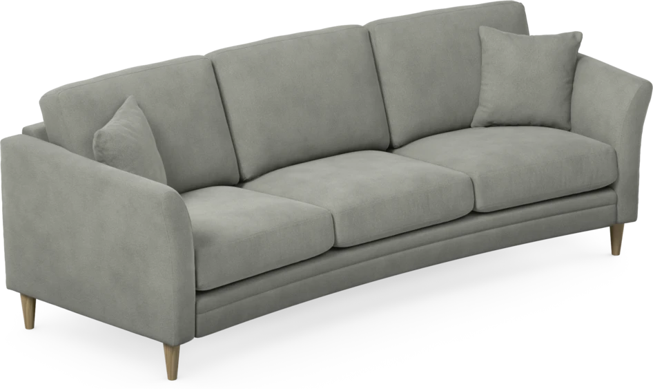 Eden - 3-sits soffa svängd - Grå