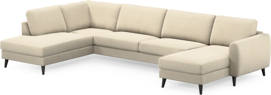 Bridge - 3-sits soffa med divan vänster och schäslong höger - Beige