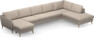 County - 4-sits soffa med schäslong vänster och divan höger - Beige