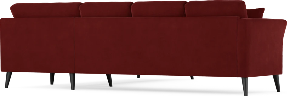 Eden - Hörnsoffa, 3+3-sits - Röd