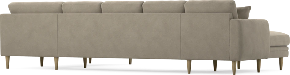 Eden - 3-sits soffa med schäslong vänster och divan höger - Beige