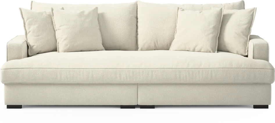 Rossi - 3-sits soffa, hel dyna - Vit