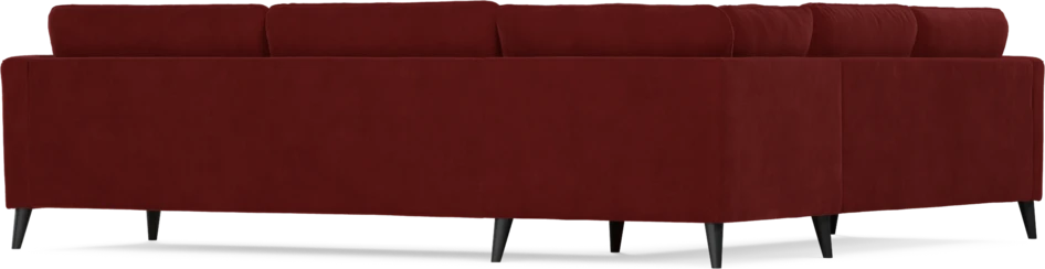Bridge - Hörnsoffa, 2+3-sits - Röd