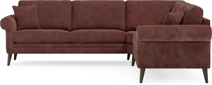 Eden - Hörnsoffa, 2,5+2,5-sits - Röd