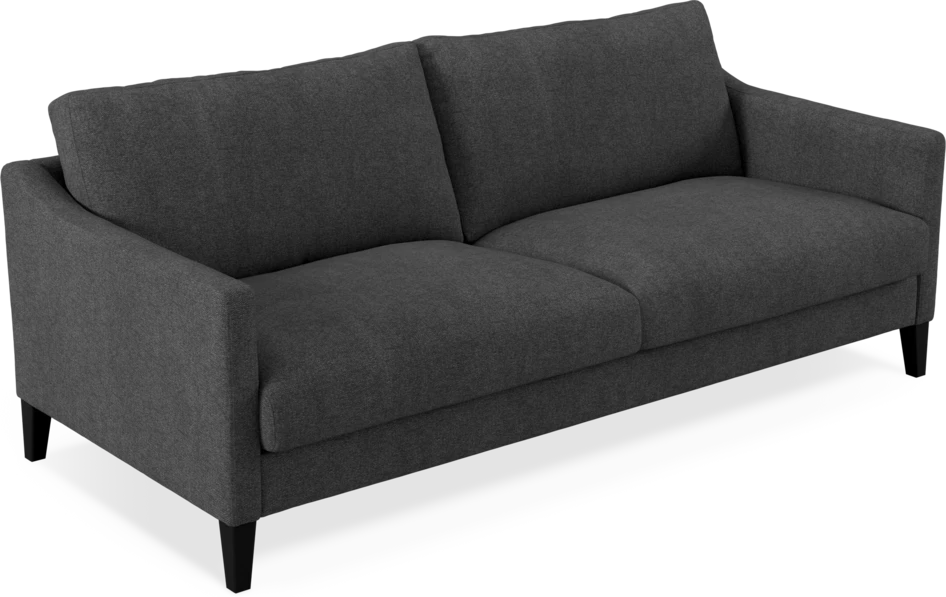 Winston - 3-sits soffa - Svart