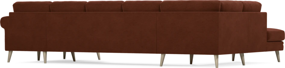 Eden - 3-sits soffa med divan vänster och schäslong höger - Orange