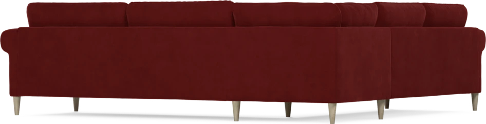 Bridge - Hörnsoffa, 2+3-sits - Röd