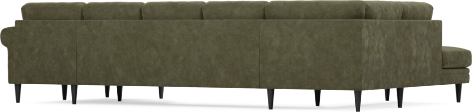 Eden - 3-sits soffa med divan vänster och schäslong höger - Grön
