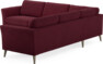 Bridge - Hörnsoffa, 2+2-sits - Röd