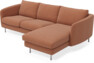 Madison - 2-sits soffa med schäslong höger - Orange