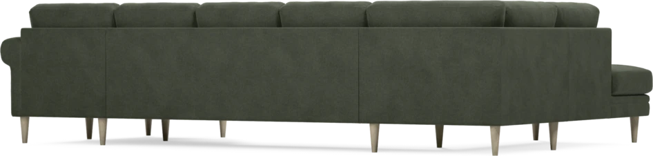 Eden - 3-sits soffa med divan vänster och schäslong höger - Grön