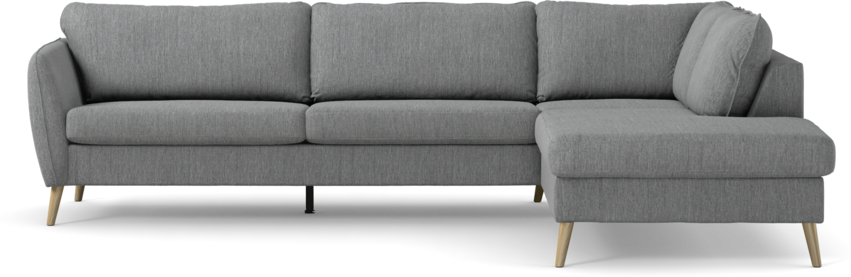 County - 2,5-sits soffa med divan höger - Grå