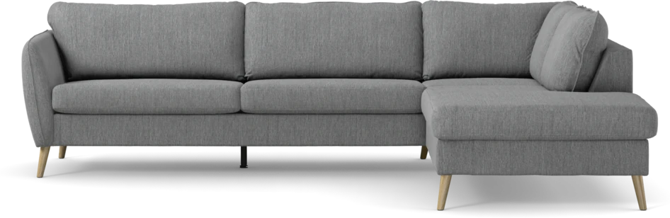 County - 2,5-sits soffa med divan höger - Grå