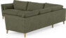 Winston - Hörnsoffa, 3+2-sits - Grön