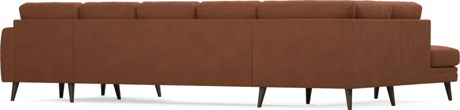 Eden - 3-sits soffa med divan vänster och schäslong höger - Orange
