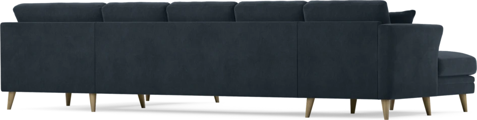 Eden - 3-sits soffa med schäslong vänster och divan höger - Blå
