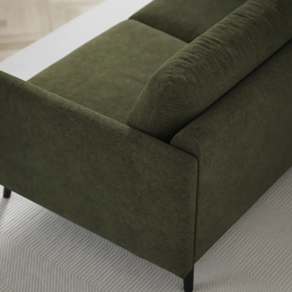 Madison Lux - Hörnsoffa 2+3-sits, hörn 1 - Grön