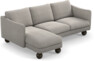 Madison Lux - 2-sits soffa med schäslong vänster - Grå