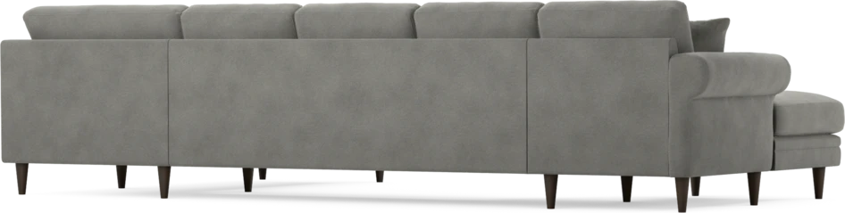 Eden - 3-sits soffa med schäslong vänster och divan höger - Grå