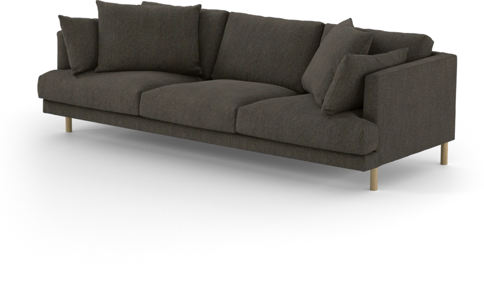 Harper - 4-sits soffa - Brun