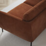 Madison Lux - 2-sits soffa med schäslong vänster - Orange