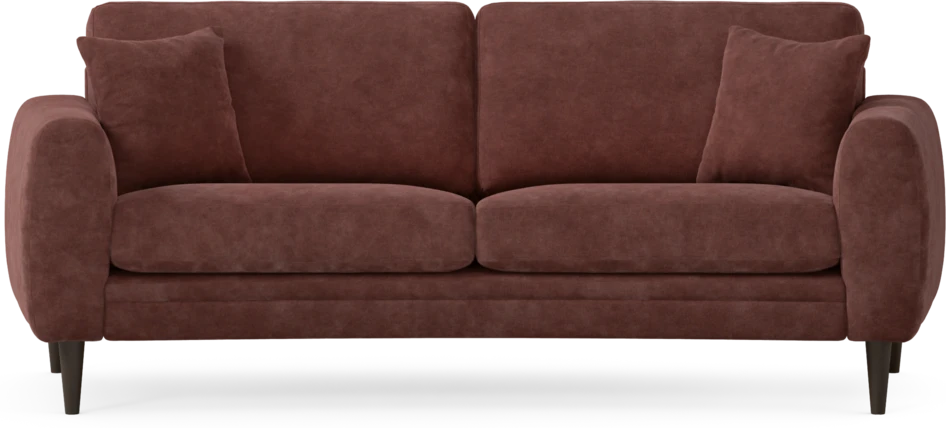 Eden - 2,5-sits soffa svängd - Röd