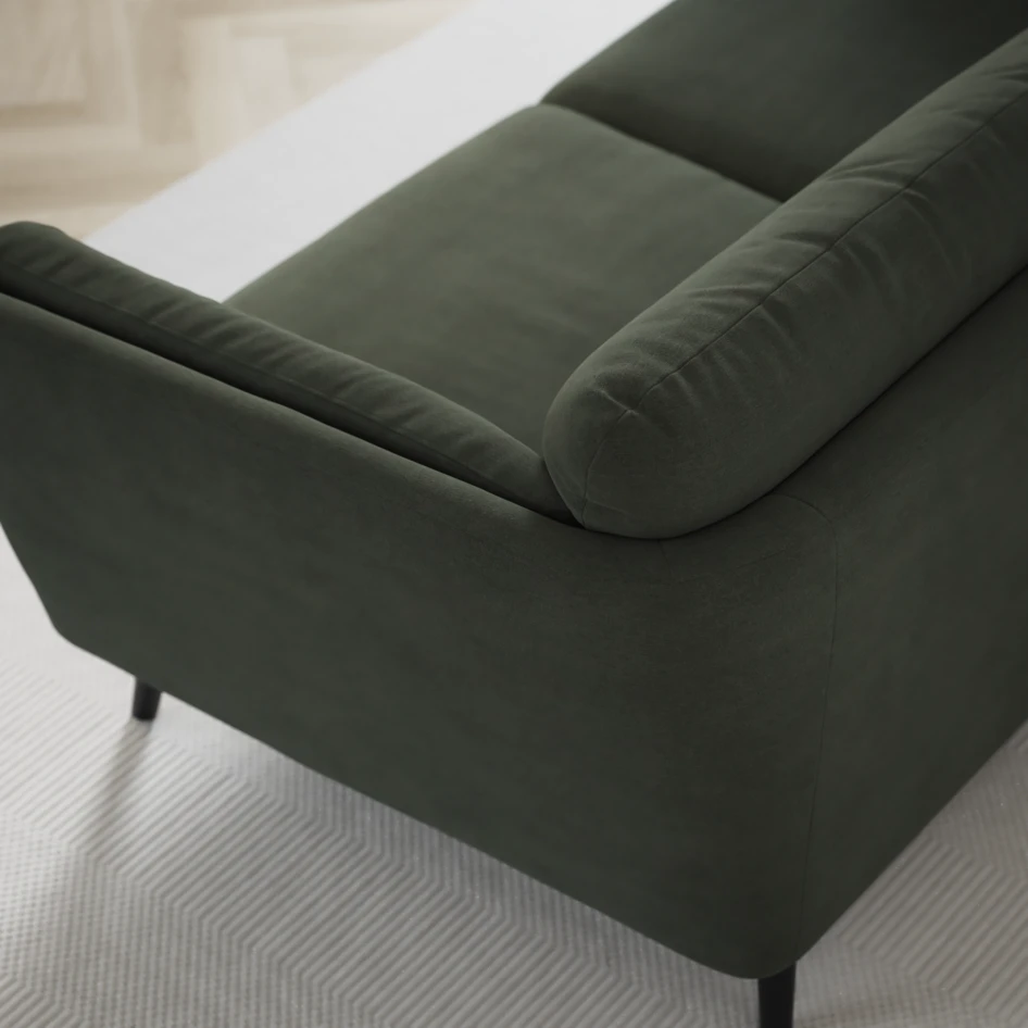 Madison - 2-sits soffa med divan vänster och schäslong höger - Grön