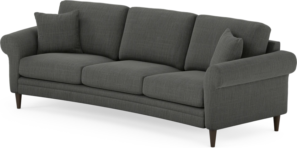 Eden - 3-sits soffa svängd - Grå
