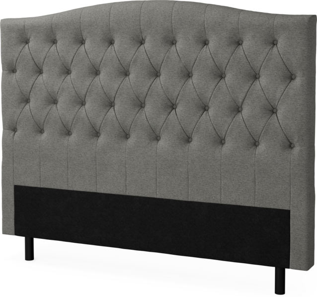 Delux Välvd - Sänggavel, 90-210 cm - Grå