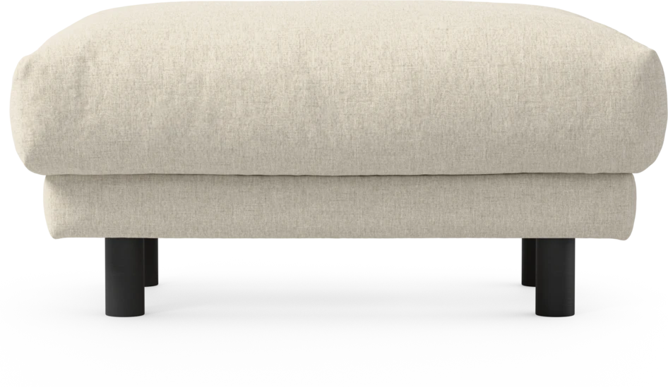 Cherrie - Fotpall 110, fast klädsel - Beige