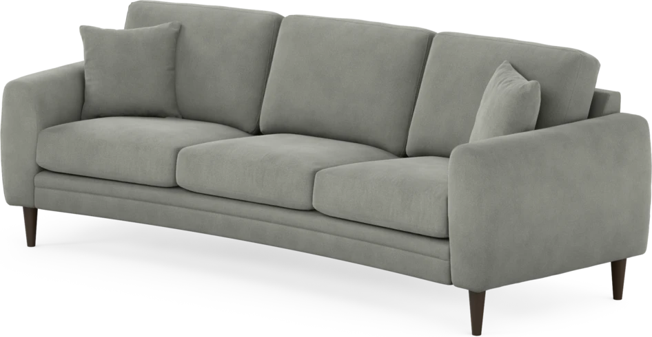 Eden - 3-sits soffa svängd - Grå