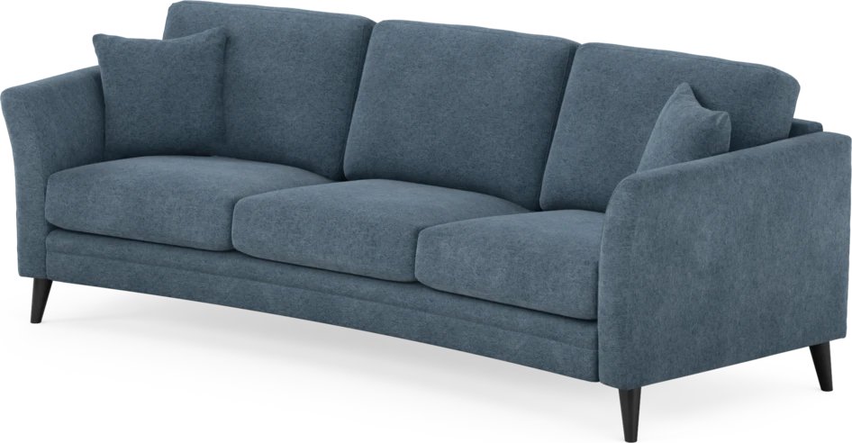Eden - 3-sits soffa svängd - Blå