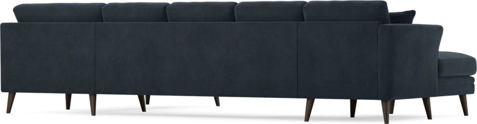 Eden - 3-sits soffa med schäslong vänster och divan höger - Blå