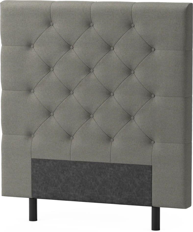 Delux Pikerad - Sänggavel, 90-210 cm - Grå