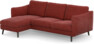 Madison Lux - 2-sits soffa med schäslong vänster - Rosa