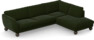 Madison Lux - 3-sits soffa med divan höger - Grön