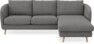 Madison Lux - 2-sits soffa med schäslong höger - Grå