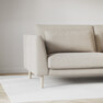 Willow - 3-sits soffa, hel dyna, fast klädsel - Beige